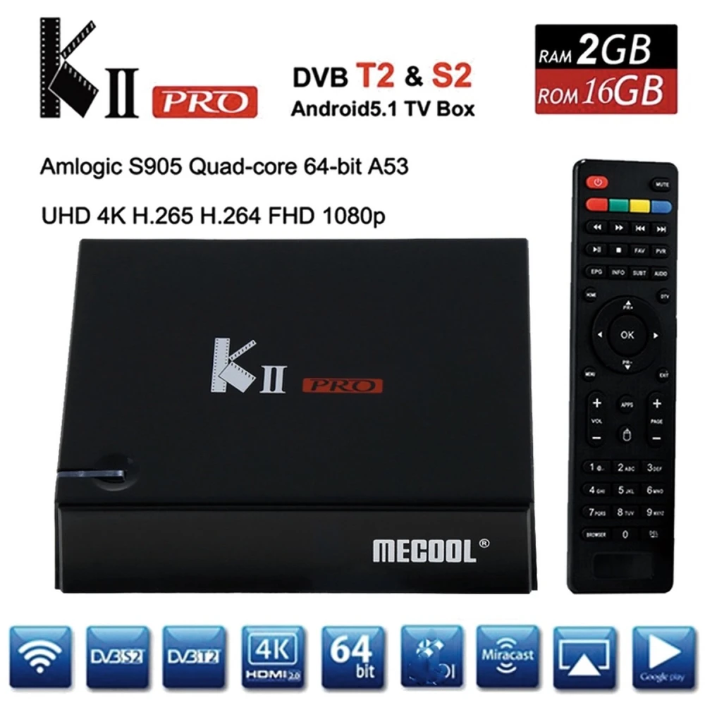 Kii Pro Android TV Box s dvostrukim tunerom DVB-S2/DVB-T2 4K