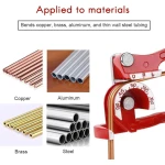 Kit za proširivanje i savijanje cijevi 45 stupnjeva za bakar, nehrđajući čelik i aluminij