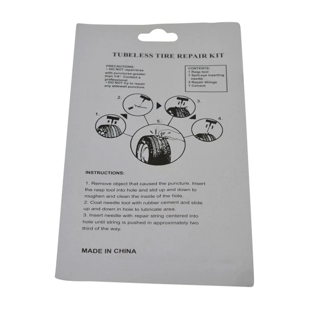 Accesorios para reparación rápida de neumáticos sin cámara