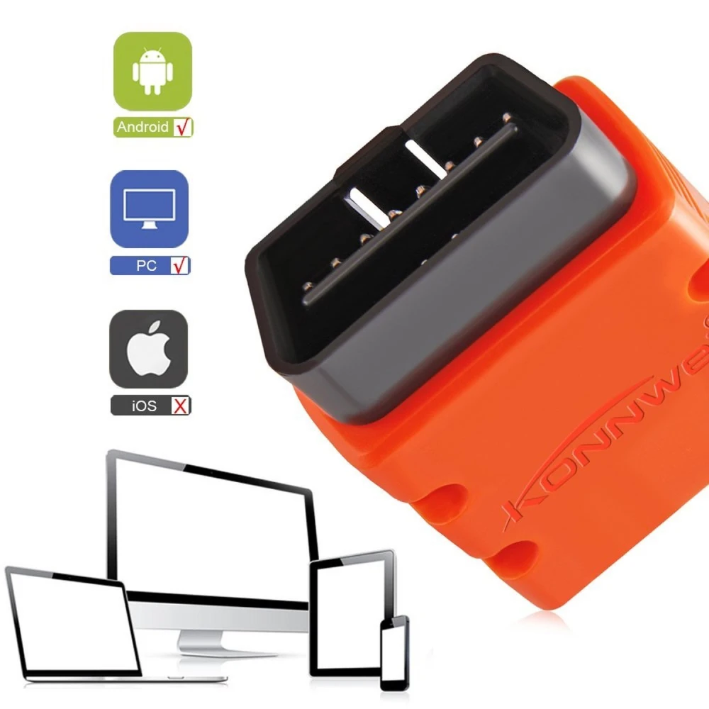 Escáner Kw902 Bluetooth OBD2 con cable de diagnóstico para coche