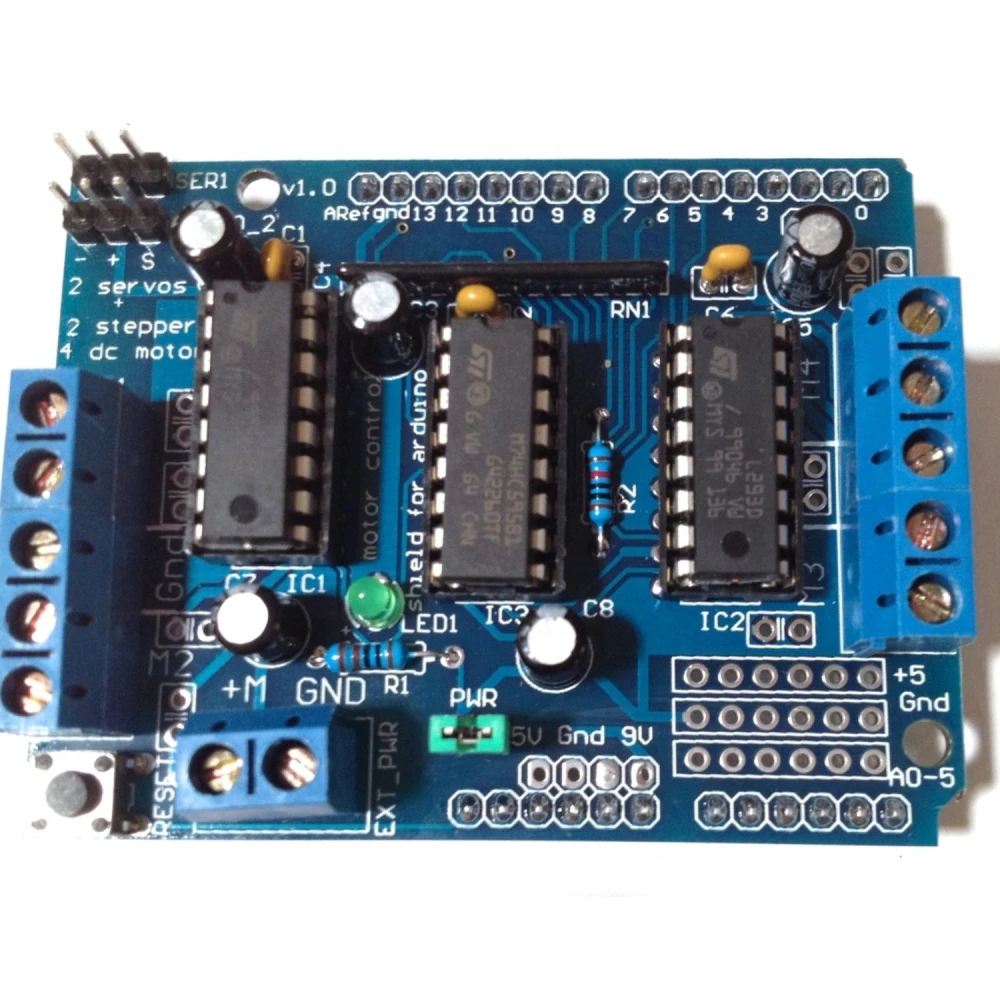L293d Arduino Shield driver za upravljanje i proširenje DC i stepper motora