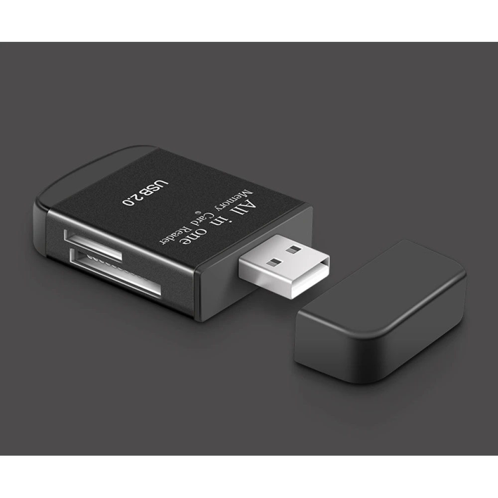 USB 2.0 čitač memorijskih kartica sve u jednom za Micro SD, MMC, SDHC, TF i M2