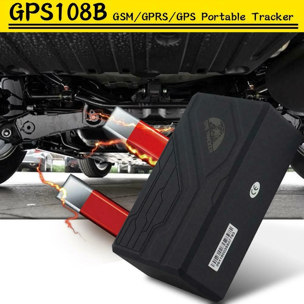 GPS lokator s dugom baterijom za auto TK108B s SOS alarmom i magnetskom bazom