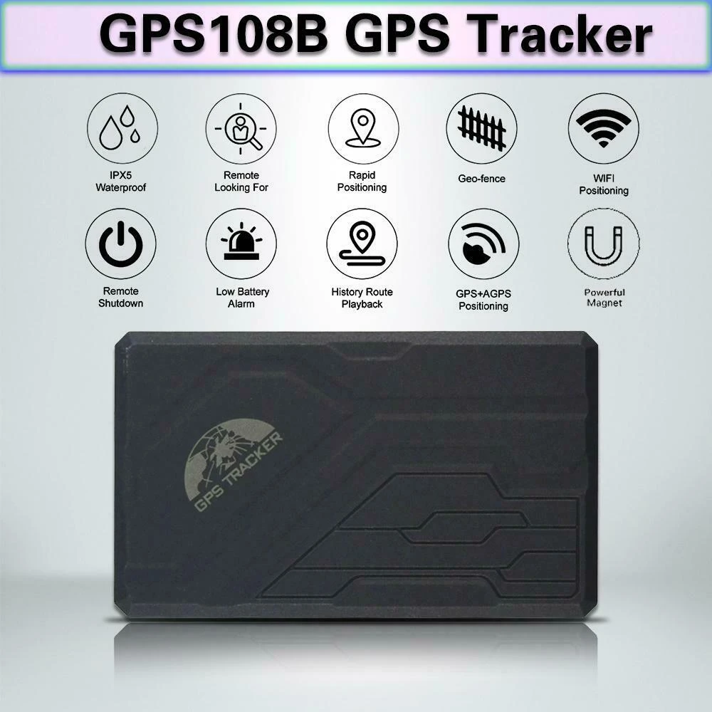 GPS lokator s dugom baterijom za auto TK108B s SOS alarmom i magnetskom bazom