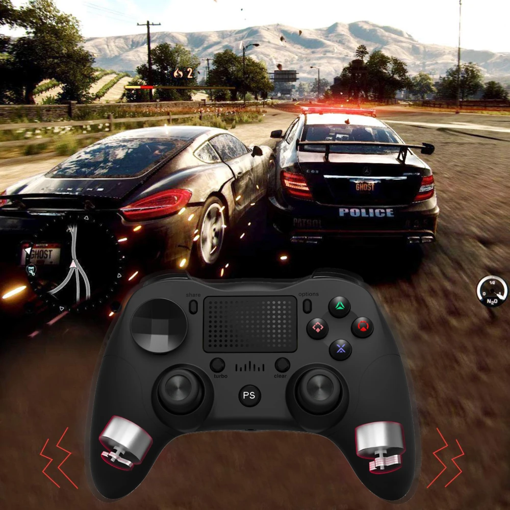 Bežični PS4 kompatibilni kontroler crni DoubleShock 4