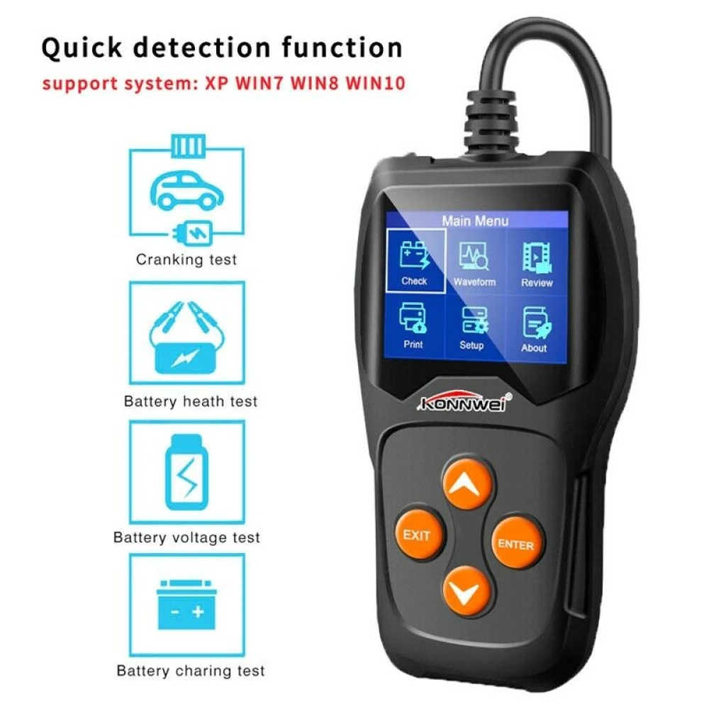 Konnwei KW600 12V tester akumulatora za auto i moto
