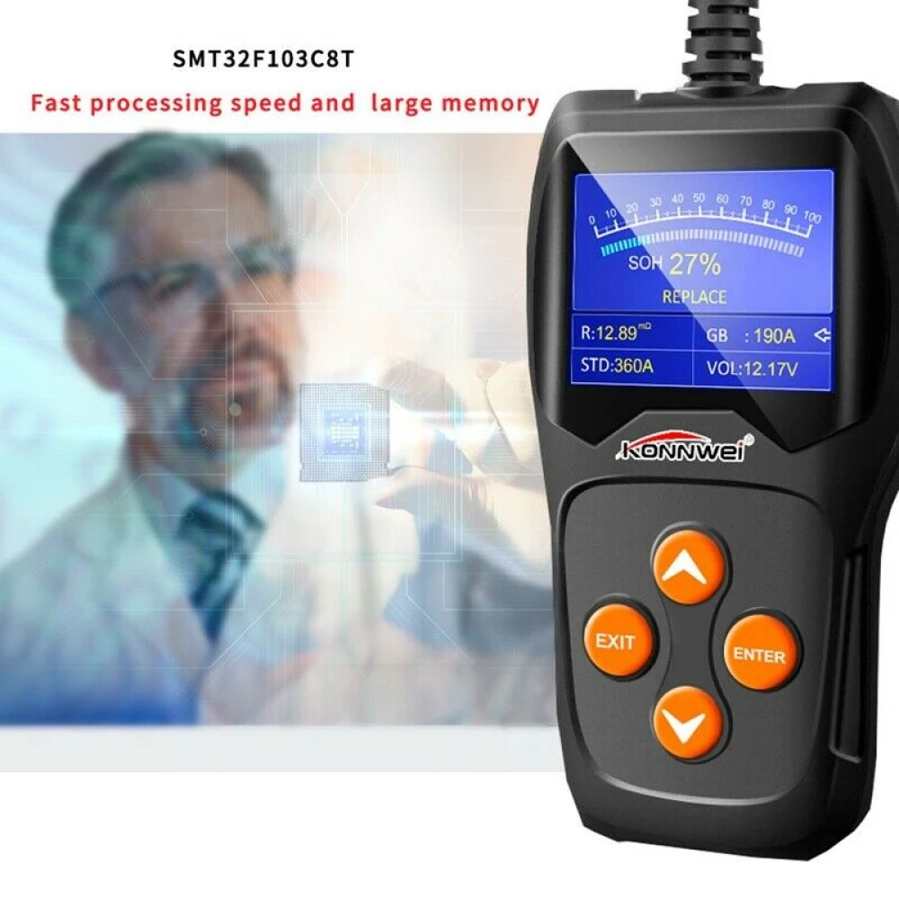 Konnwei KW600 12V tester akumulatora za auto i moto