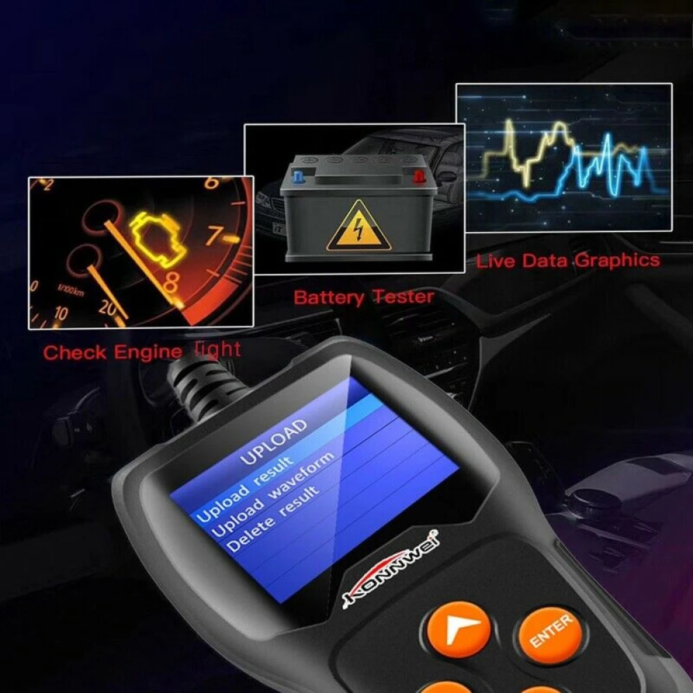 Konnwei KW600 12V tester akumulatora za auto i moto