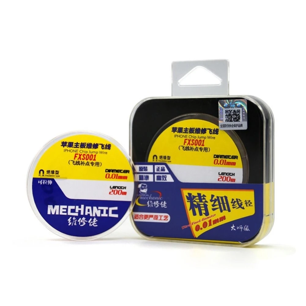 Izolirana bakrena mikrožica za popravak iPhonea Mechanic FXS001 200m x 0.01mm