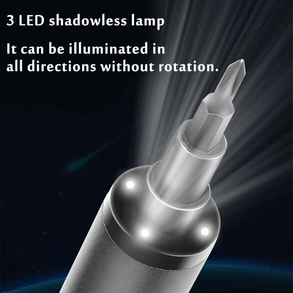 Set completo de puntas magnéticas para mini destornillador eléctrico