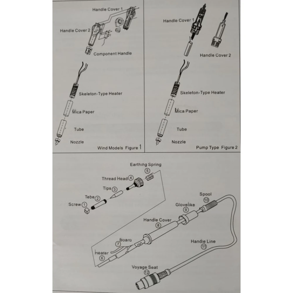Mlink H7 3 u 1 stanica za lemljenje s vrućim zrakom i DC napajanjem