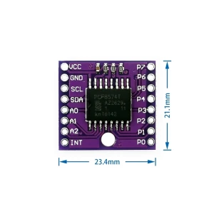 I2C modul PCF8574T za Arduino - proširenje I/O priključaka