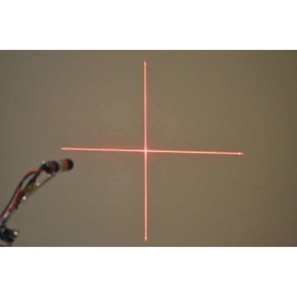 Crveni laserski modul križni fokus 5mW 3V-5V za elektronička mjerenja