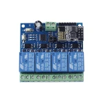 Conexiones y terminales del módulo relé wifi 4 canales ESP8266