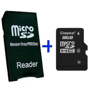 MS Pro Duo Adapter MicroSD 8GB - Adapter za PSP s MicroSD 8GB