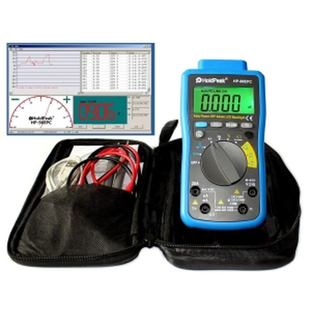 Digitalni multimetar HP-90EPC HoldPeak RMS auto raspon s testom baterije i Min/Max