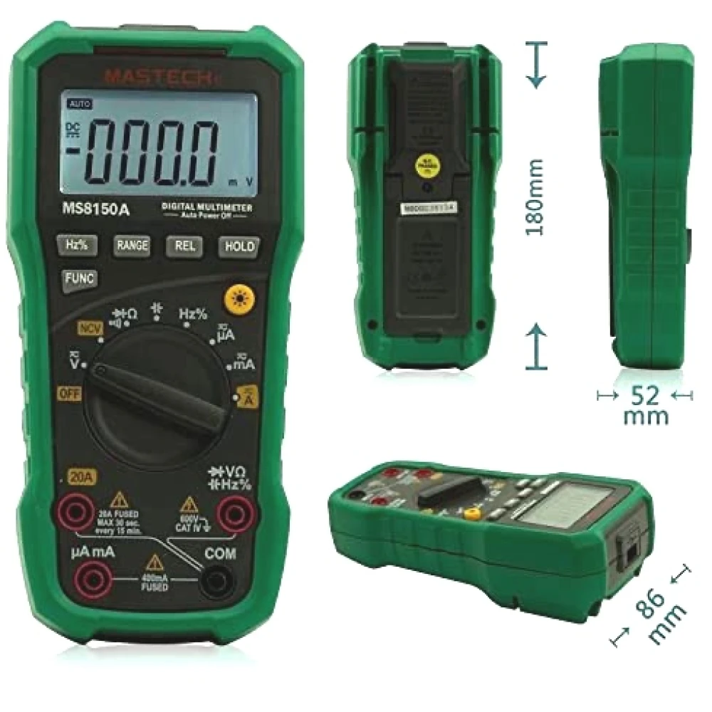 Digitalni multimetar Mastech MS8150A s frekvencijom i kapacitetom CAT3 CAT4