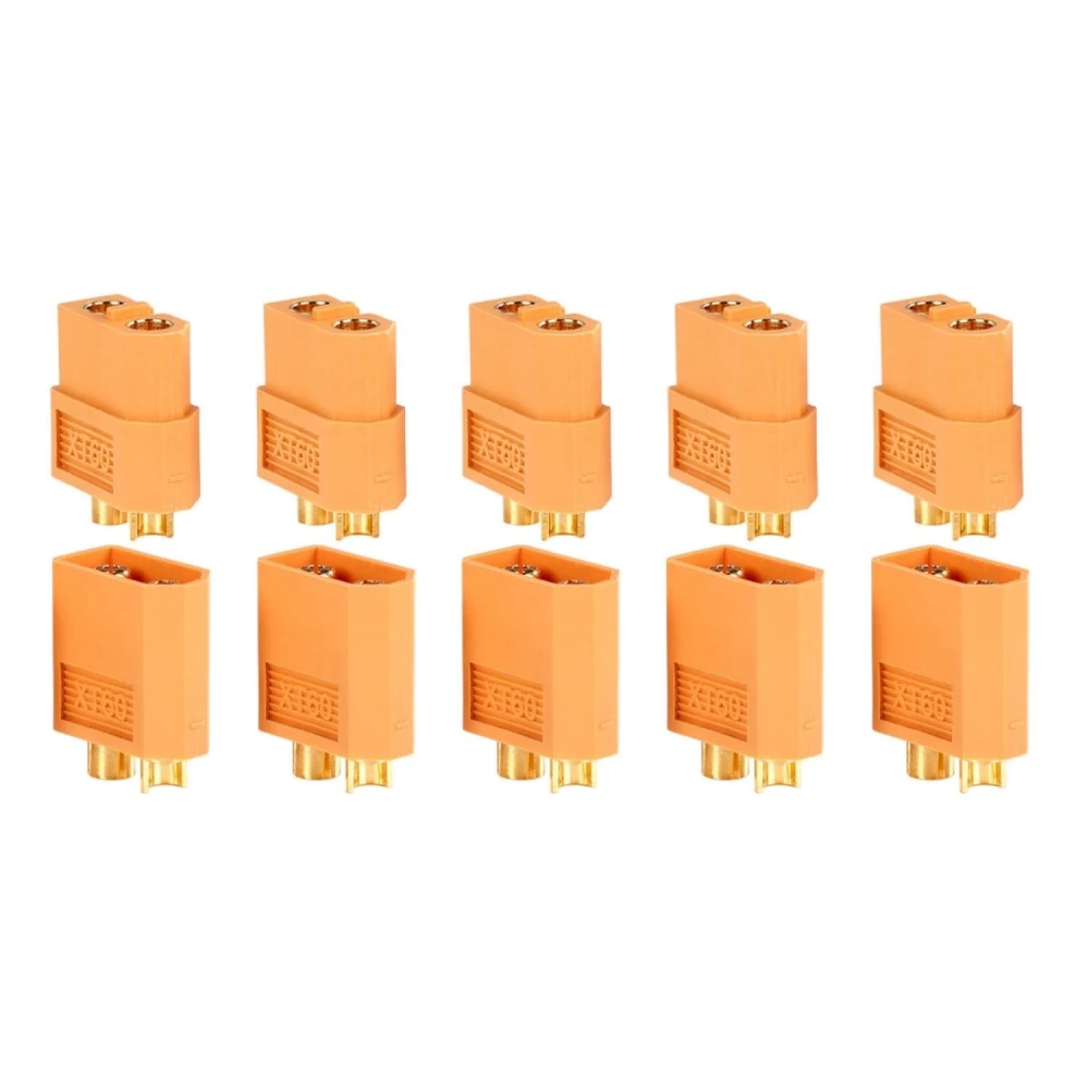 Pack 10 XT60 konektora (5 ženski + 5 muških) za LiPo baterije Amass