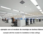 Panel LED Slim 120x30cm 48W para instalación en techo falso o suspendido