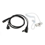 Pinganillo auricular transparente para Baofeng BF-888S y UV5R en uso