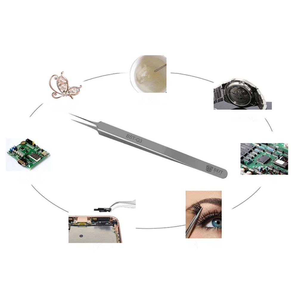 Best Q3 precizna pinceta za elektroniku, ravna za uklanjanje komponenti