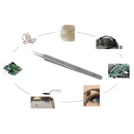 Best Q3 precizna pinceta za elektroniku, ravna za uklanjanje komponenti