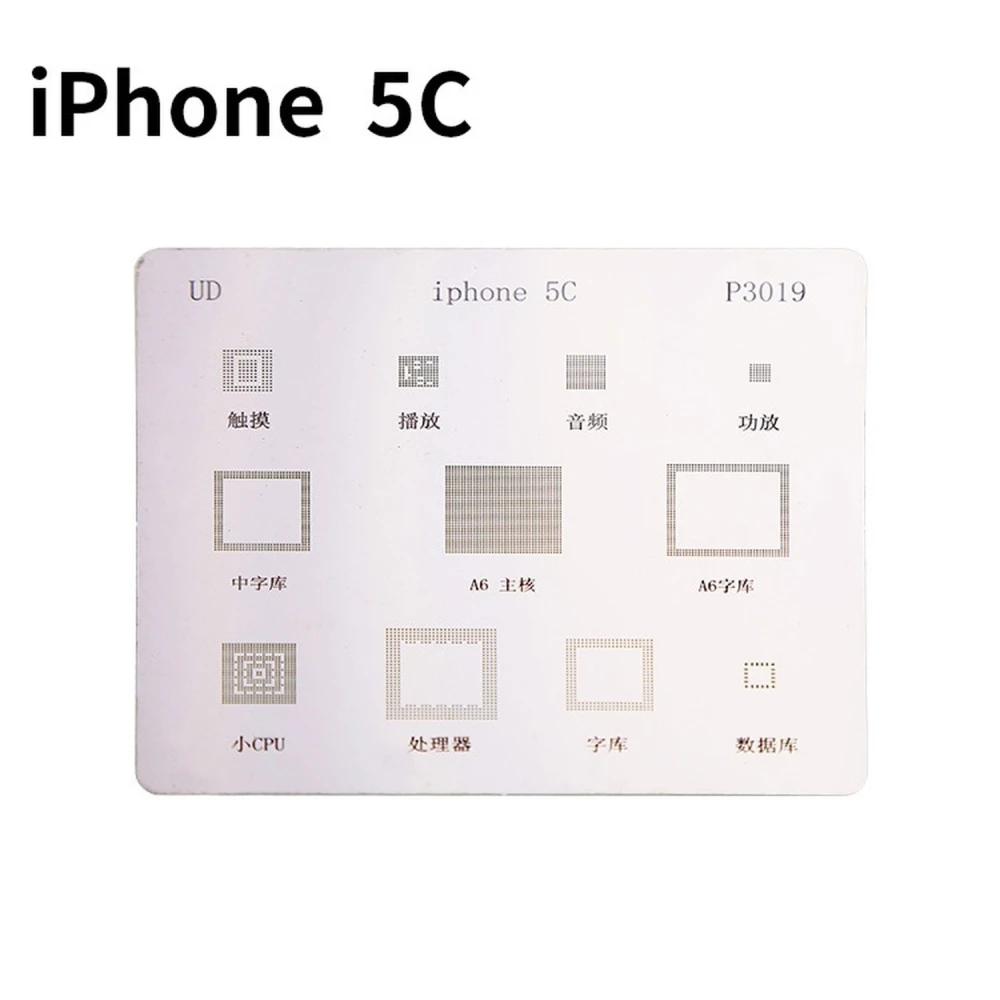 Stencil ploča IC iPhone 5C za BGA reballing Mlink