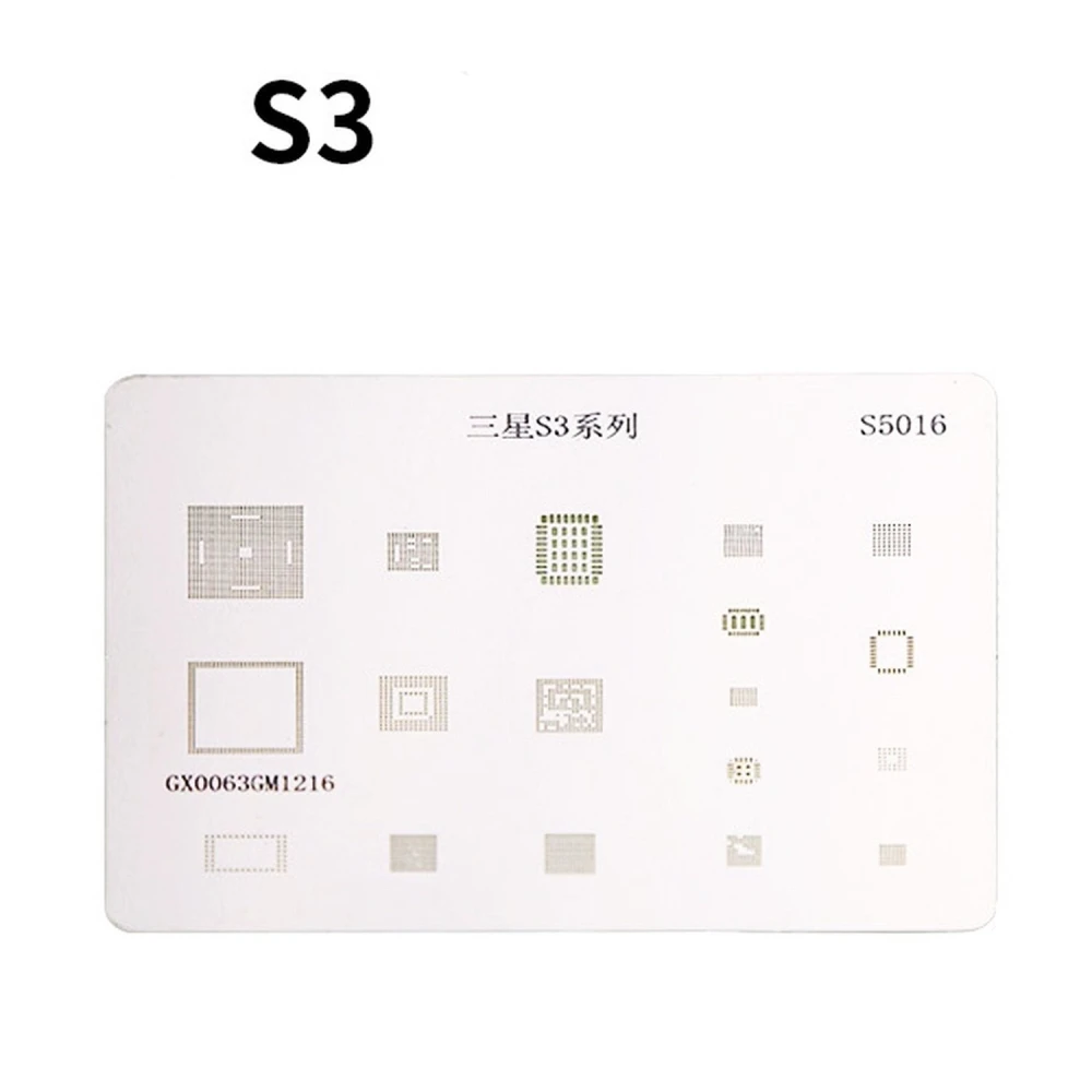 Samsung S3 IC stencil ploča za popravak i precizno BGA lemljenje