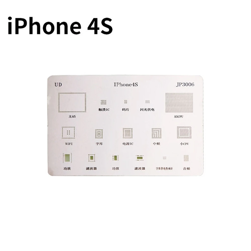 Stencil ploča za iPhone 4S za BGA lemljenje - precizna šablona Mlink