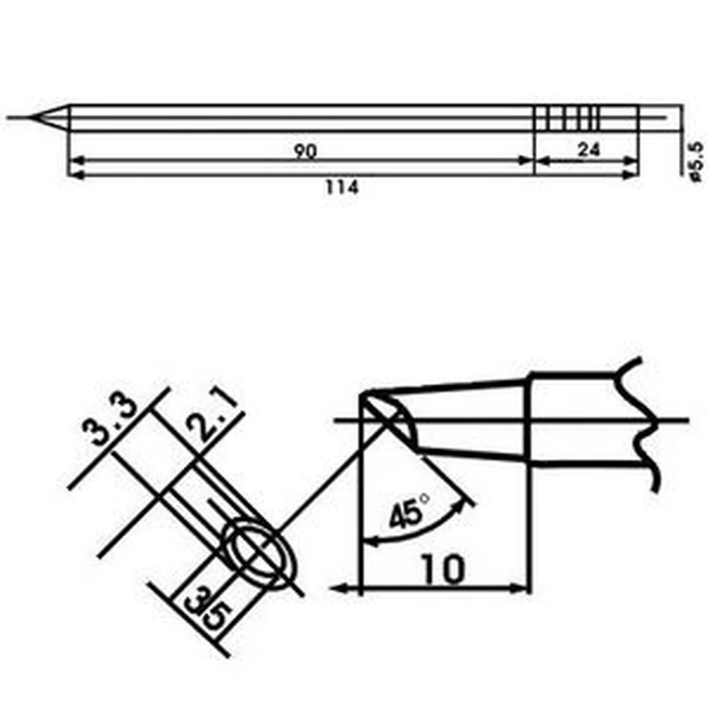 Aoyue LF-3BCM vrh lemilice s uključenim grijačem za stanice za lemljenje