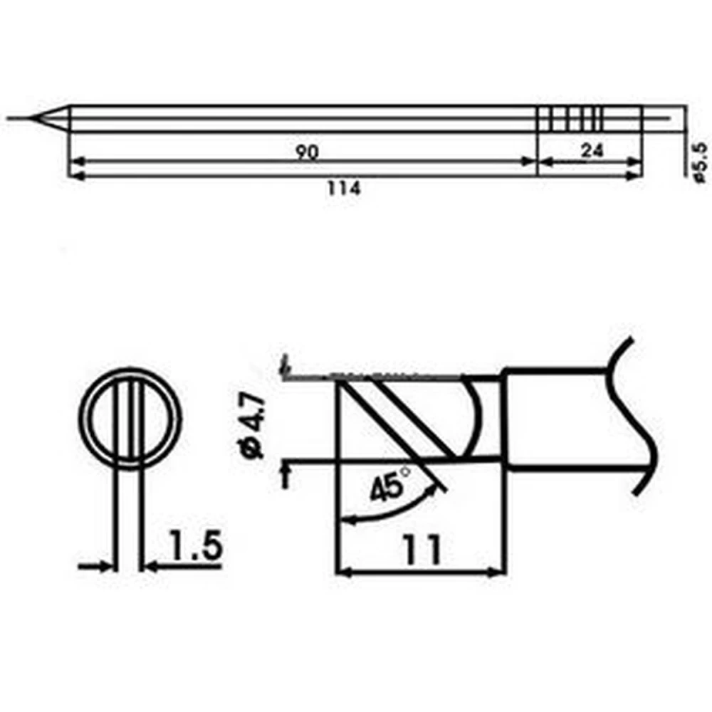 Aoyue LF-K vrh za lemilicu s grijačem - originalni rezervni dio