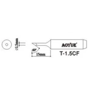 Rezervni vrh lemilice Aoyue T1,5CF za profesionalne stanice za lemljenje
