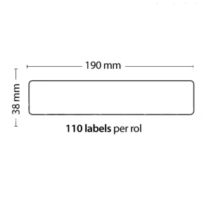 Kapqon Rola od 110 samoljepljivih naljepnica kompatibilnih Dymo 99018 190mm x 38mm
