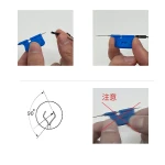 SDK08 ispitne kopče za mikrochip - 10 kom