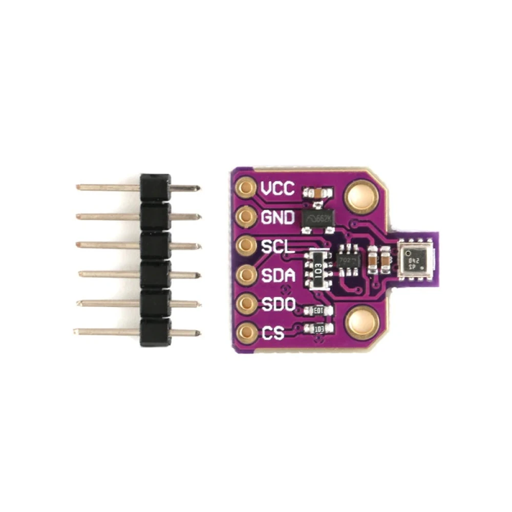 Vista detallada del sensor BME680 para Arduino y Raspberry Pi