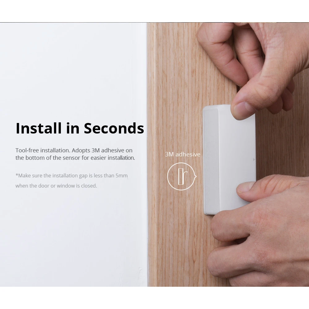Bežični senzor za vrata i prozore SONOFF DW2 RF za kućni alarm