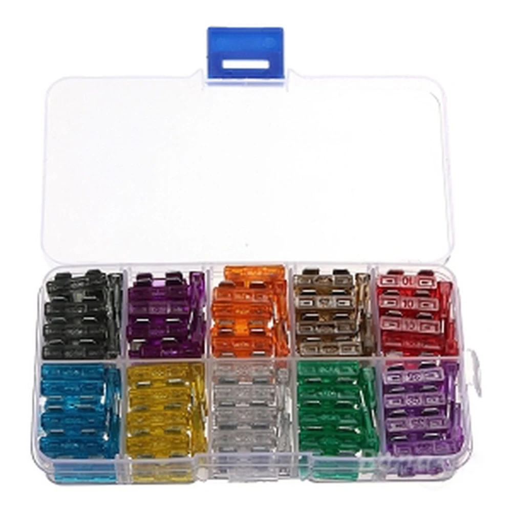 Set 100 auto osigurača s 10 vrijednosti od 2A do 35A TSX TOOL