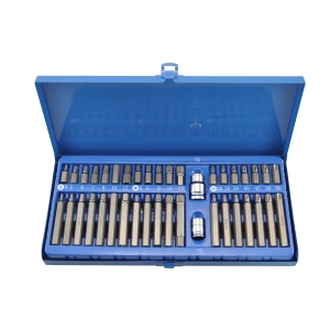 Set 40-dijelni Torx bitovi za šesterokutne vijke Bit 1/2'' 3/8'' za auto