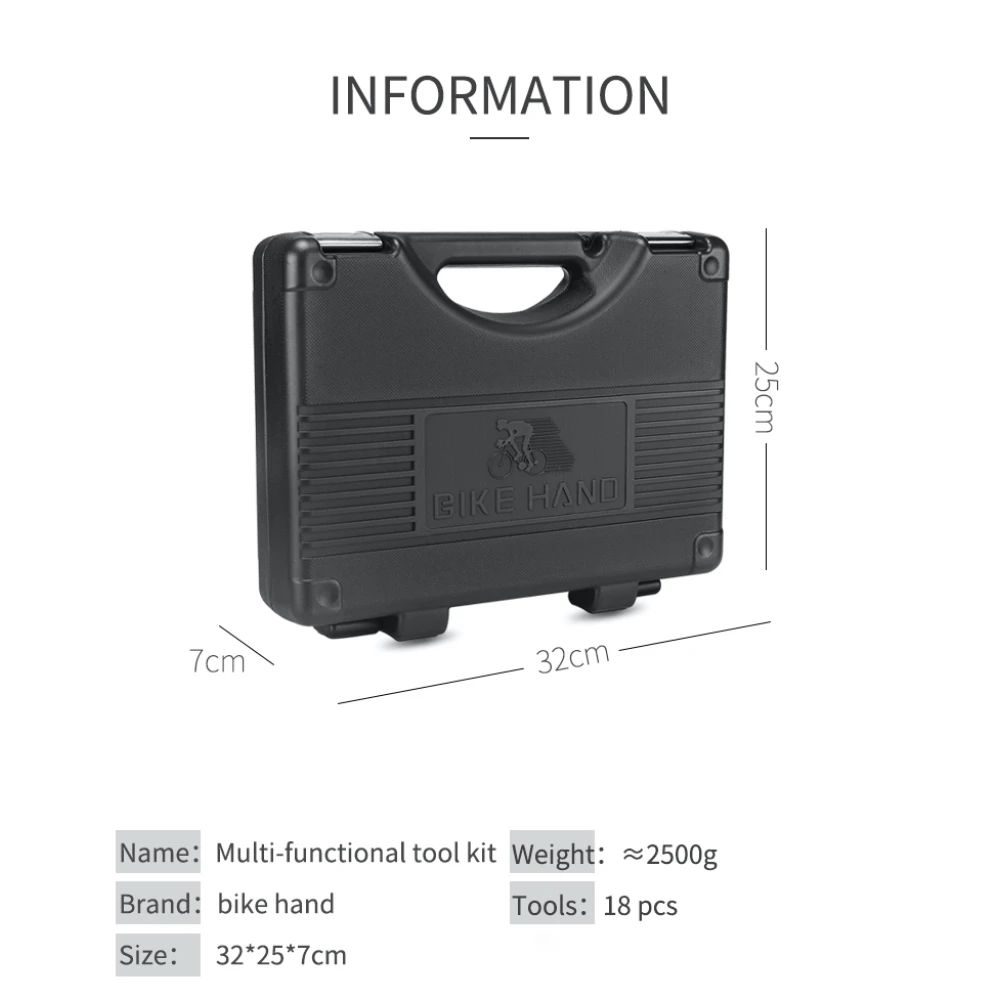 Set alata za bicikl 18 u 1 Bikehand - višenamjenski set