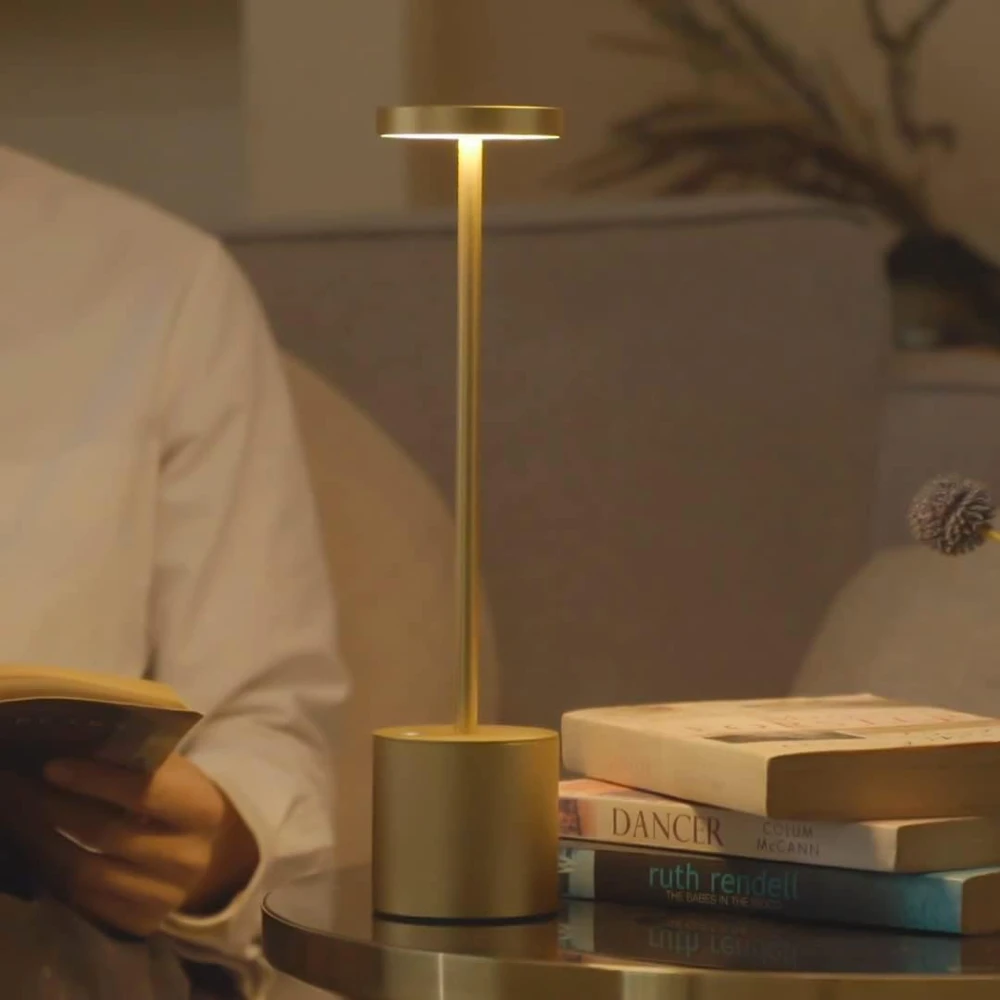Lámparas de mesa LED inalámbricas regulables en 3 colores para interior y exterior