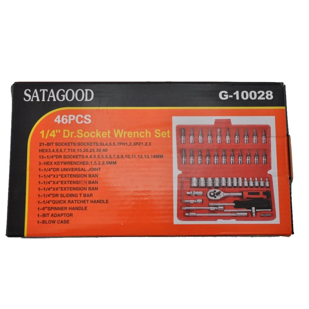 Set nasadnih ključeva 1/4 46 kom TSX TOOL za auto i DIY