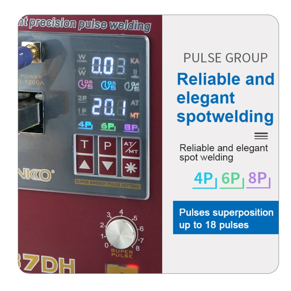 Sunkko 737DH točkasti zavarivač za izradu 18650 14500 21700 baterija