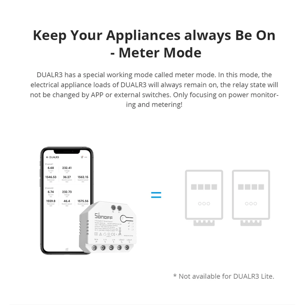 SONOFF DUAL R3 pametni dvostruki prekidač s mjerenjem snage i kućnu automatizaciju