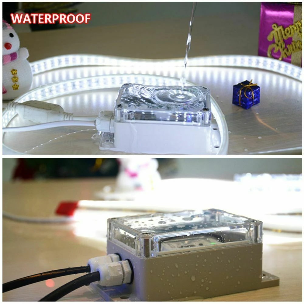 Caja Sonoff IP66 abierta mostrando espacio para dispositivo