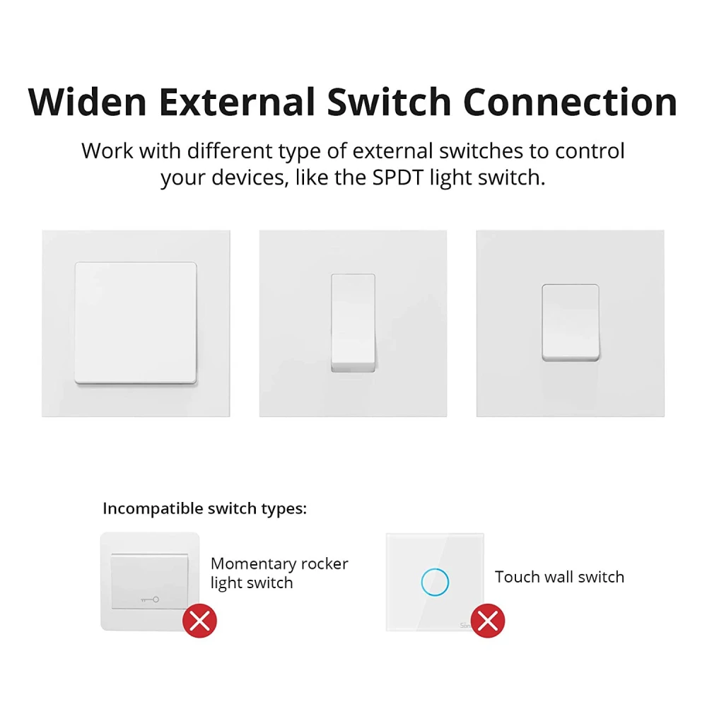 SONOFF ZBMINI ZigBee mini pametni prekidač za upravljanje rasvjetom 2-smjerni