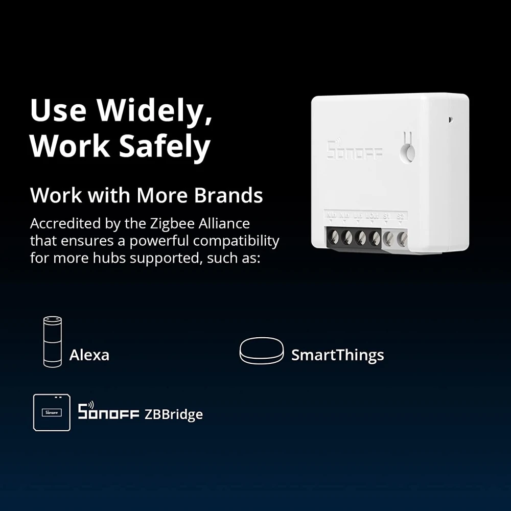 SONOFF ZBMINI ZigBee mini pametni prekidač za upravljanje rasvjetom 2-smjerni