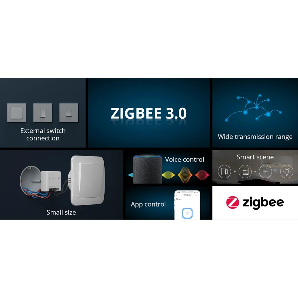 SONOFF ZBMINI ZigBee mini pametni prekidač za upravljanje rasvjetom 2-smjerni