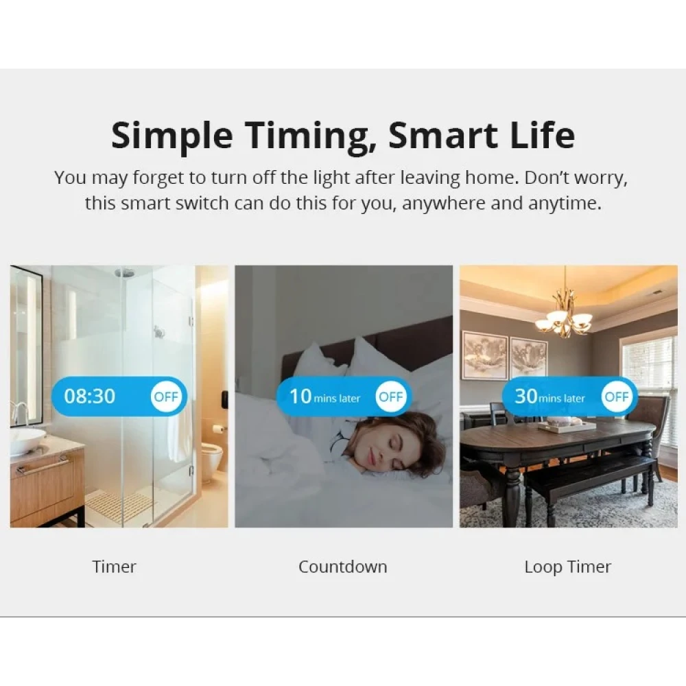 SONOFF ZBMINI ZigBee mini pametni prekidač za upravljanje rasvjetom 2-smjerni