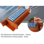 Detalle del tablero fijo de baquelita del soporte para baterías 18650