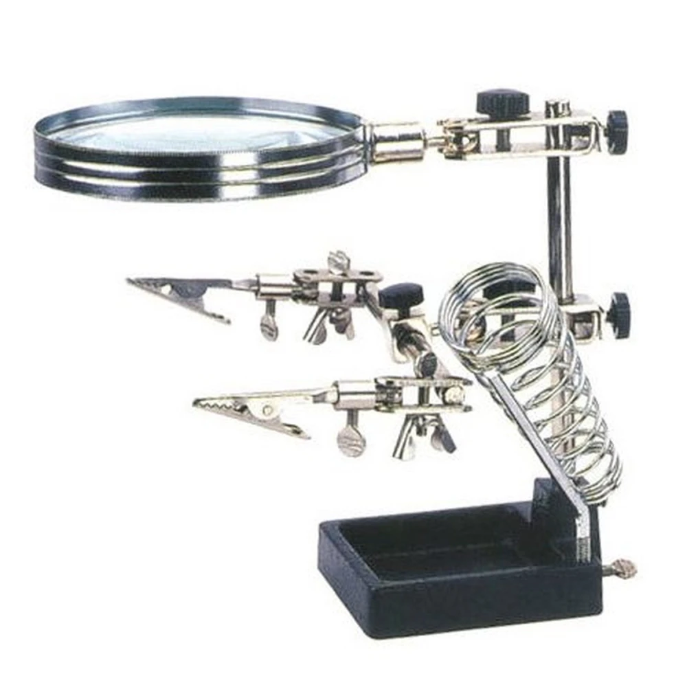 Držač s povećalom za lemljenje elektronike s rukama slobodnima